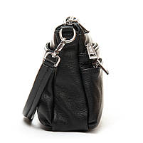 Жіноча шкіряна сумка 3011 black .Купити жіночі сумки гуртом і в роздріб із натуральної шкіри в Україні, фото 7