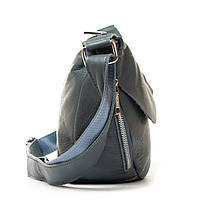 Жіноча шкіряна сумка 2055-9 blue .Купити жіночі сумки гуртом і в роздріб із натуральної шкіри в Україні, фото 8
