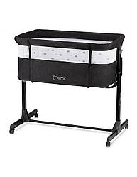 Ліжечко приставне Momi Revo Dark Grey