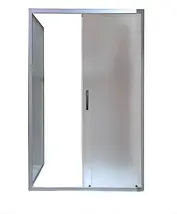 Душова кабіна KO&PO 7007 120х80х180 см без піддону прямокутна розсувні двері матове скло 5 мм, фото 3