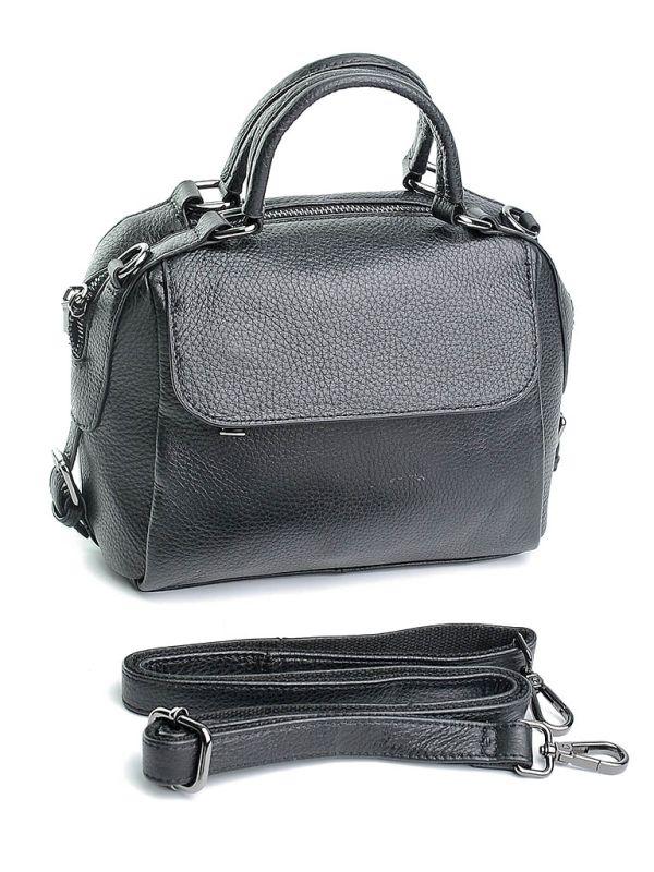 Жіноча шкіряна сумка 5045 Black,Купити жіночі сумки гуртом і в роздріб із натуральної шкіри в Україні