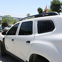 2 Накладки на задні вікна для Dacia Duster 2018-2024, пластик