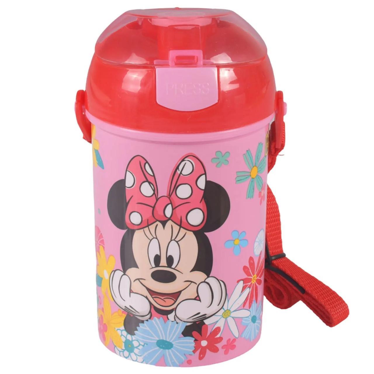 Дитяча пляшка для води з ремінцем 450 мл Stor Minnie Mouse (74469)