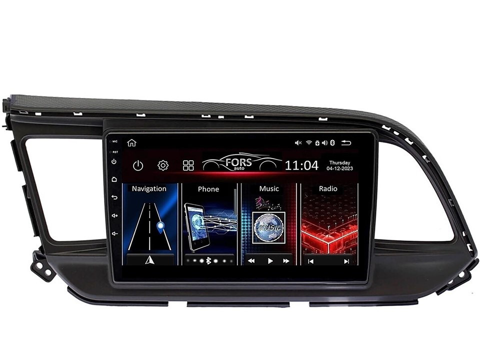 Штатна магнітола FORS.auto FS 1 LITE для Hyundai Elantra (1+32Gb, 9") 2019+, фото 1