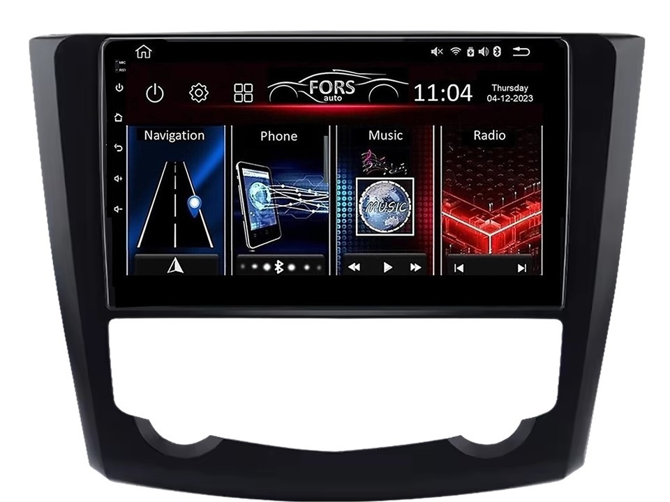 Штатна магнітола FORS.auto FS 1 LITE для Renault Kadjar (1+32Gb, 9") 2015-2017, фото 1