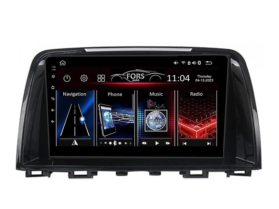Штатна магнітола FORS.auto FS 1 LITE для Mazda 6 (1+32Gb, 9") 2012-2016, фото 1