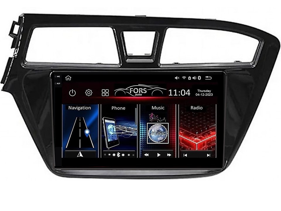 Штатна магнітола FORS.auto FS 2 PRO для Hyundai I20 (2+32Gb, 9") 2014-2015, фото 1