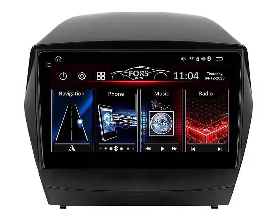 Штатна магнітола FORS.auto FS 4 MAX для Hyundai IX35 (4+32Gb, 9") 2010-2015, фото 1