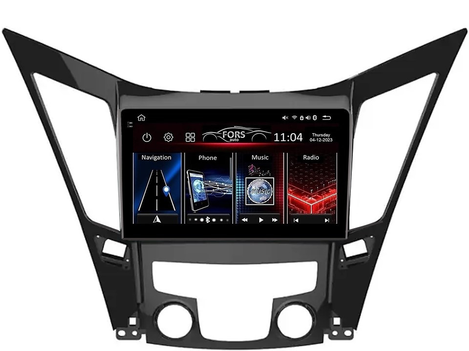 Штатна магнітола FORS.auto FS 4 MAX для Hyundai Sonata (4+32Gb, 9") 2010-2015, фото 1
