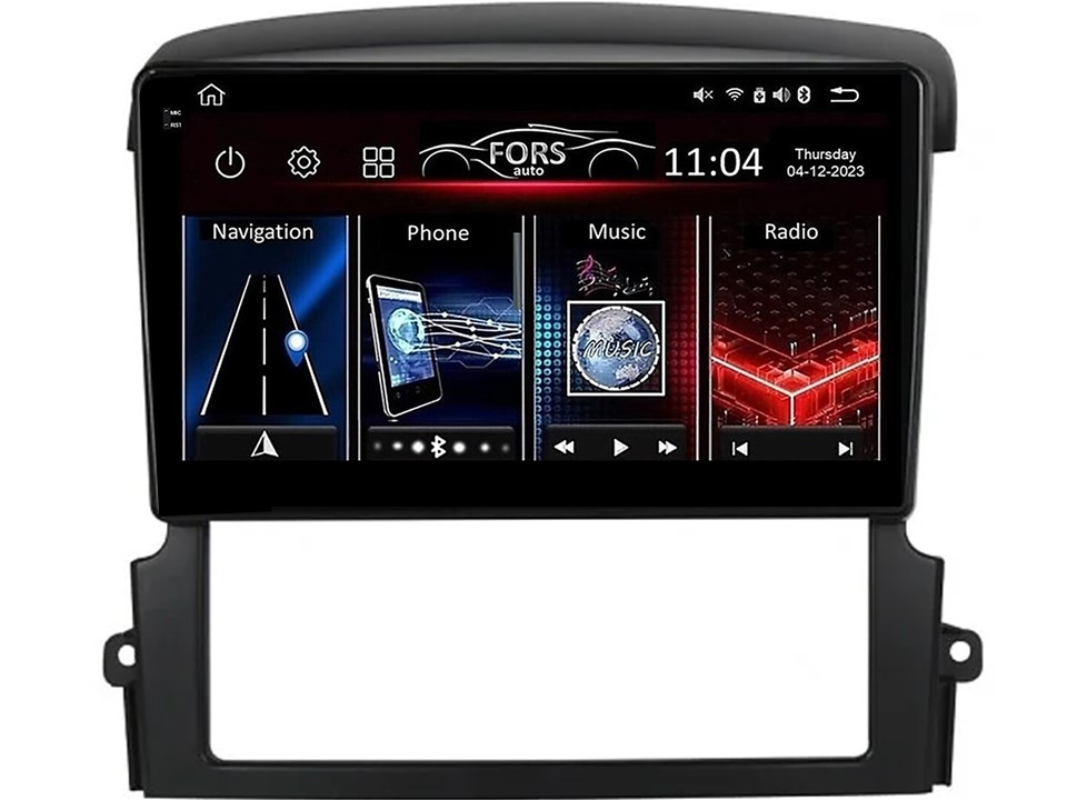 Штатна магнітола FORS.auto FS 6 MAX для Kia Sorento (6+128Gb, 9") 2006-2009