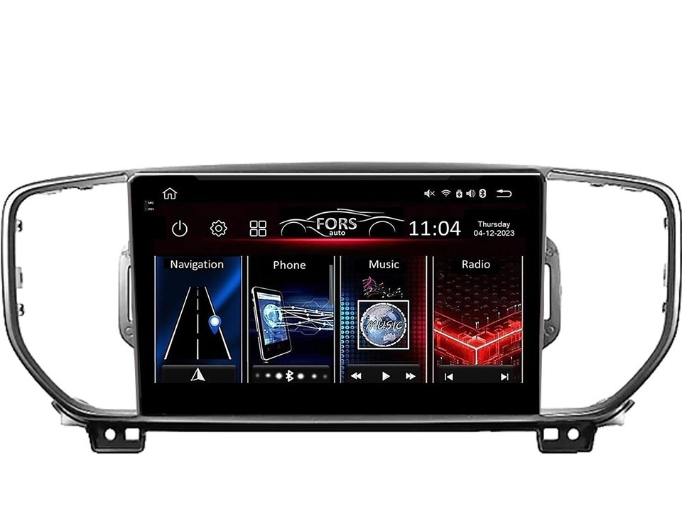 Штатна магнітола FORS.auto FS 6 MAX для Kia Sportage/KX5 (6+128Gb, 9") 2016-2018