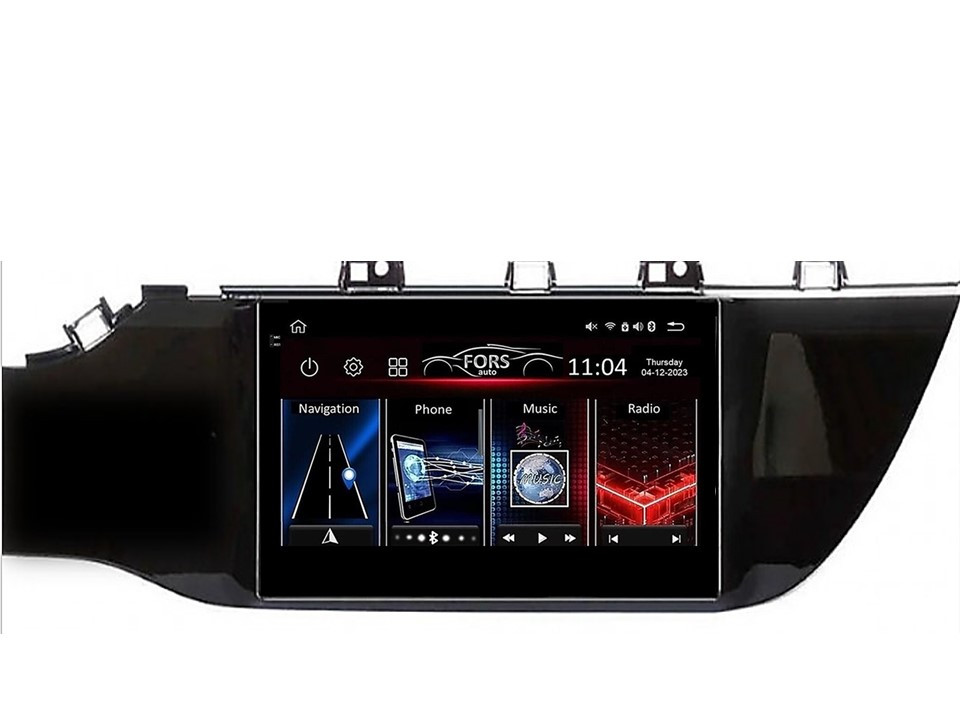 Штатна магнітола FORS.auto FS 4 MAX для Kia K2/Rio (4+32Gb, 9") 2017-2018, фото 1