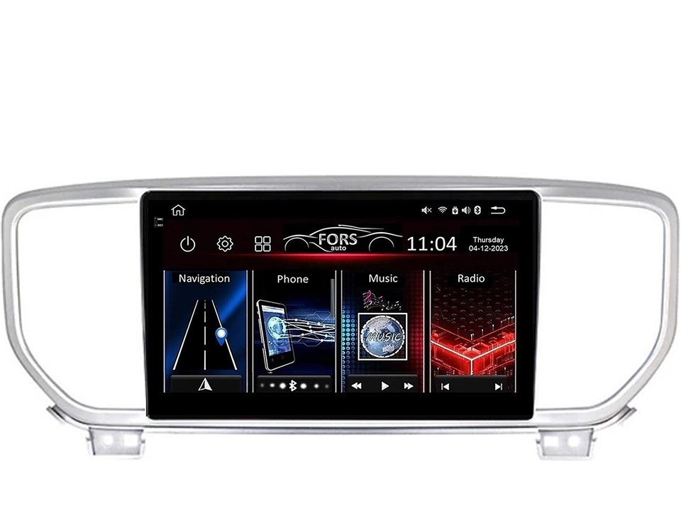 Штатна магнітола FORS.auto FS 4 PRO для Kia Sportage/KX5 (4+64Gb, 9") 2018-2020