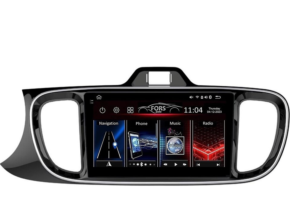 Штатна магнітола FORS.auto FS 6 MAX для Kia Pegas (6+128Gb, 9") 2017-2020