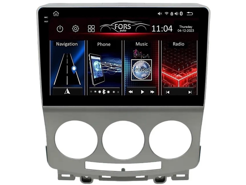 Штатна магнітола FORS.auto FS 2 PRO для Mazda 5 (2+32Gb, 9") 2005-2010, фото 1