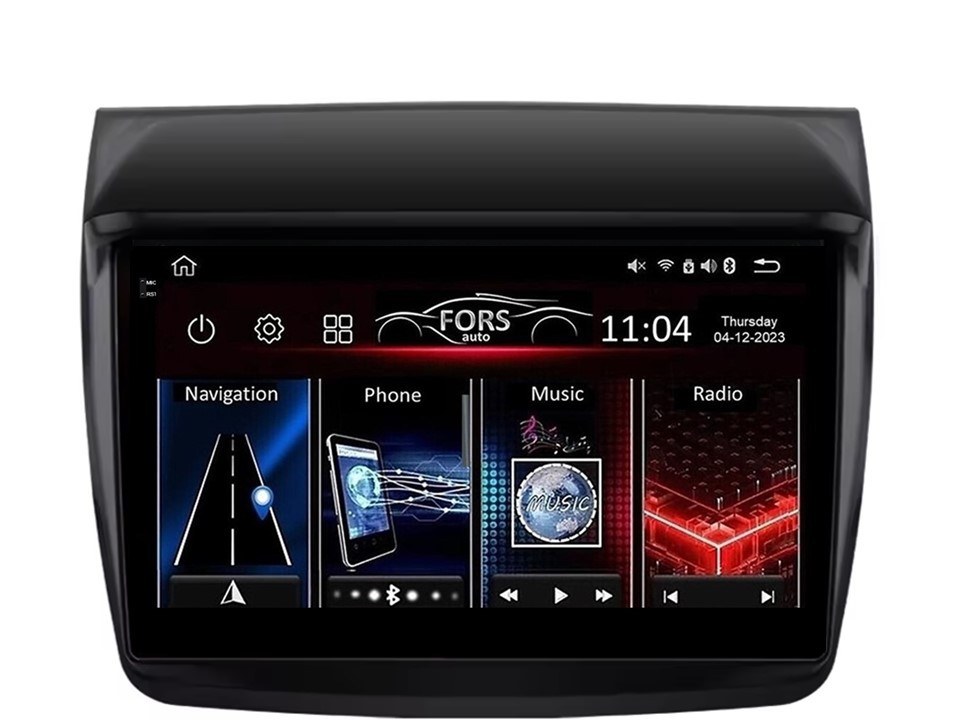 Штатна магнітола FORS.auto FS 4 MAX для Mitsubishi Pajero Sport/L200 (4+32Gb, 9") 2006-2015