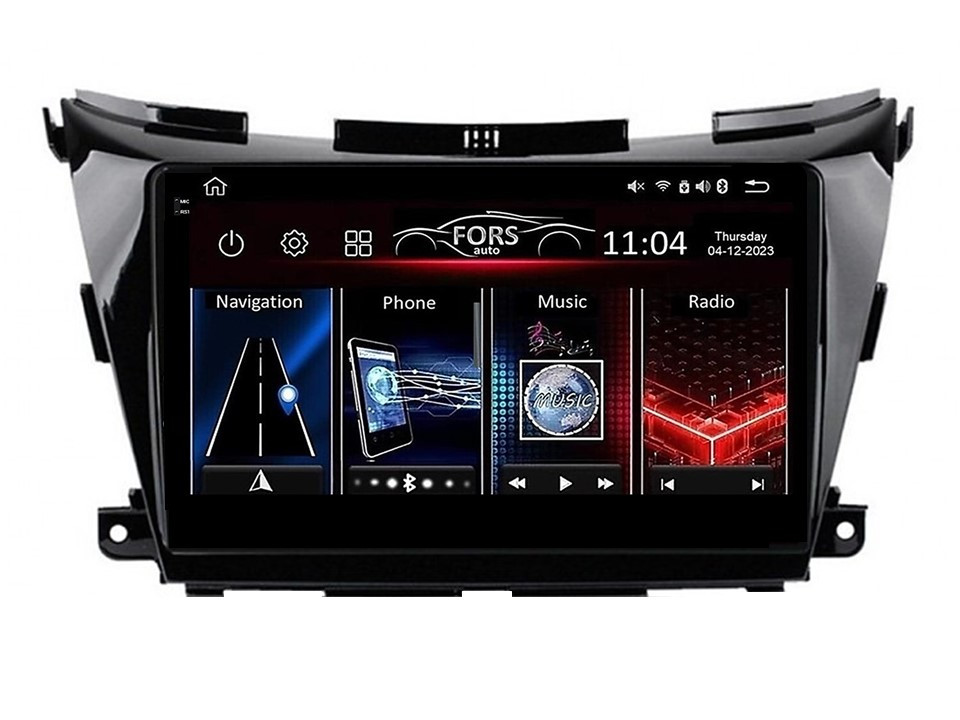 Штатна магнітола FORS.auto FS 4 PRO для Nissan Murano (4+64Gb, 10") 2015-2020