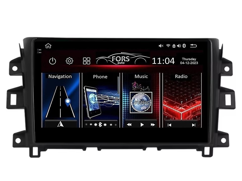 Штатна магнітола FORS.auto FS 6 MAX для Nissan Navara (6+128Gb, 10") 2011-2016