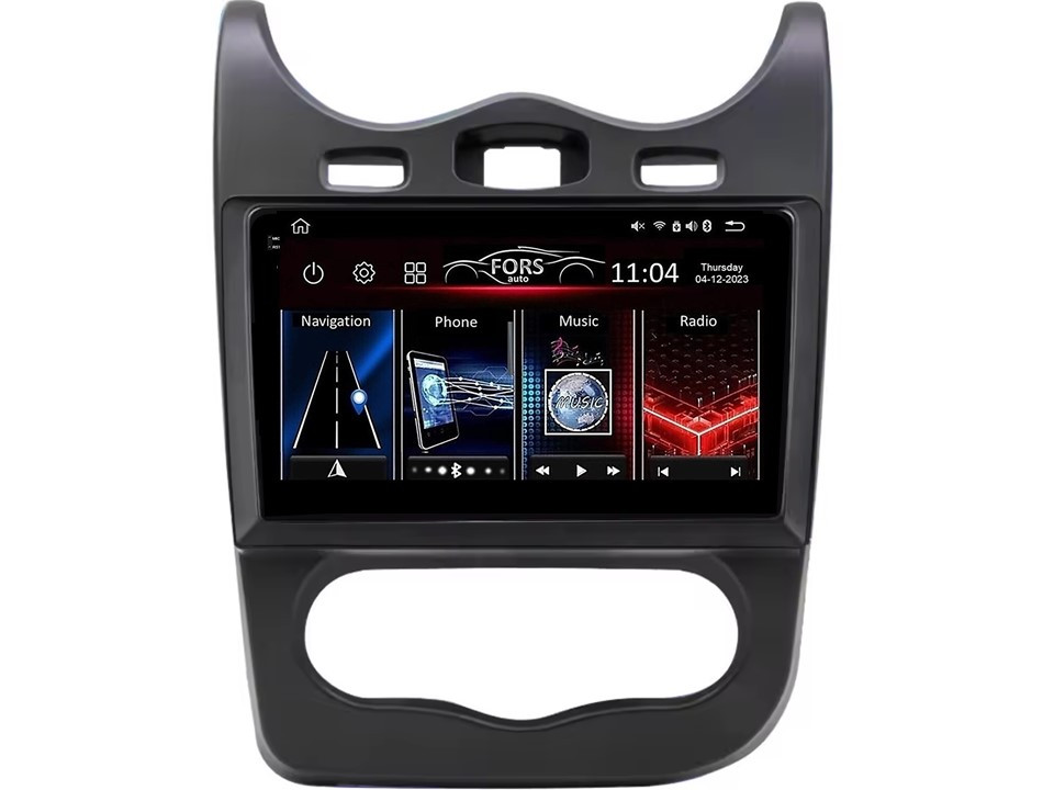 Штатна магнітола FORS.auto FS 4 PRO для Renault Sandero (4+64Gb, 10") 2013-2014