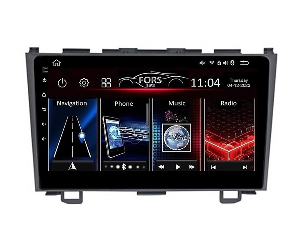 Штатна магнітола FORS.auto FS 1 LITE для Honda CRV (1+32Gb, 9") 2006-2011, фото 1