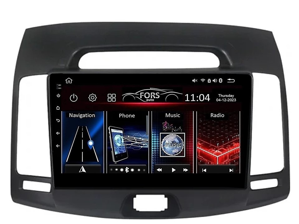 Штатна магнітола FORS.auto FS 1 LITE для Hyundai Elantra (1+32Gb, 9") 2006-2011, фото 1