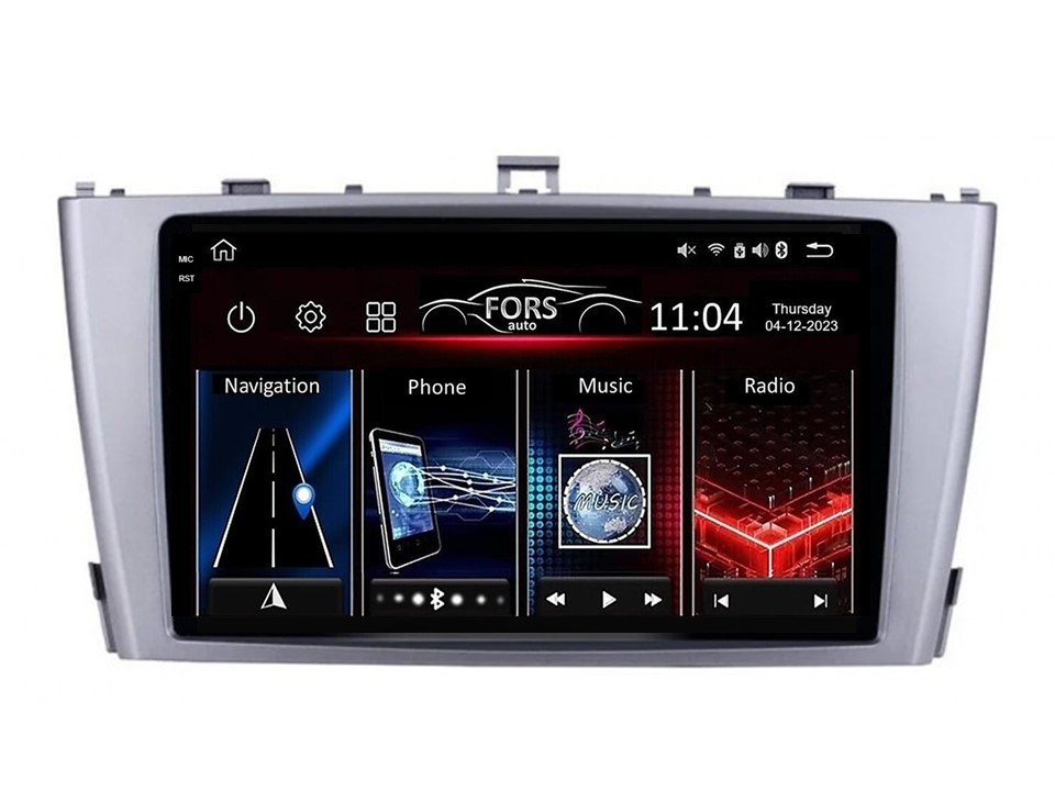 Штатна магнітола FORS.auto FS 6 MAX для Toyota Avensis (6+128Gb, 9") 2011-2015