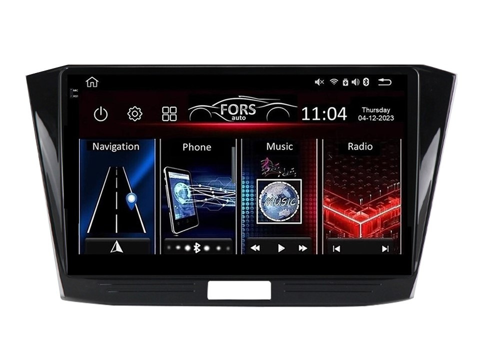 Штатна магнітола FORS.auto FS 4 MAX для Volkswagen Passat (4+32Gb, 10") 2011-2015
