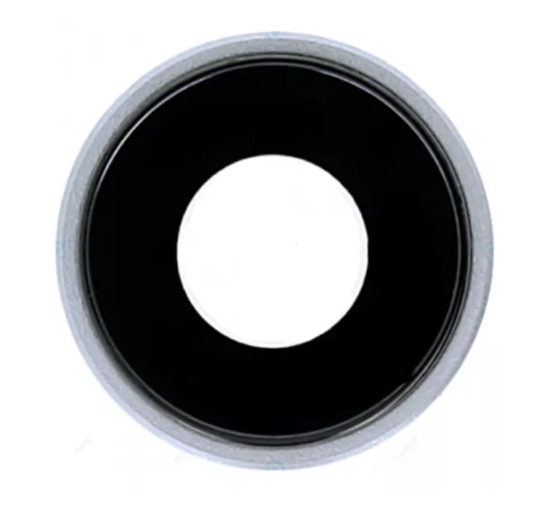 Скло камери для iPhone XR, біле + кільце