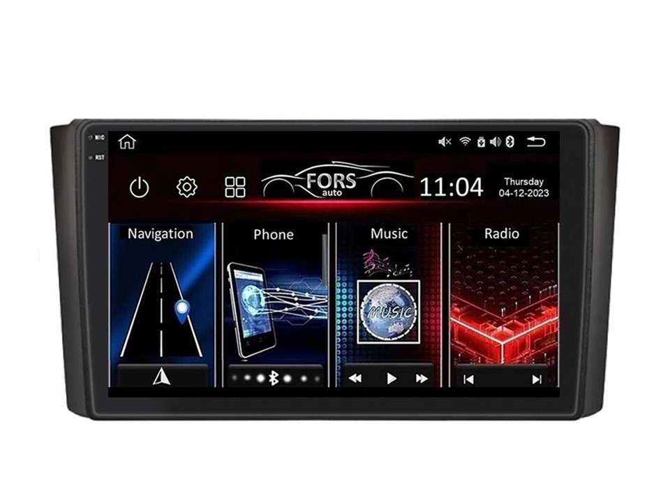 Штатна магнітола FORS.auto FS 6 MAX для SsangYong Rexton (6+128Gb, 9") 2007-2012