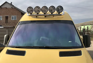Верхня дуга люстра на крышу (4-5 фар) для нерж Volkswagen Crafter 2017-...