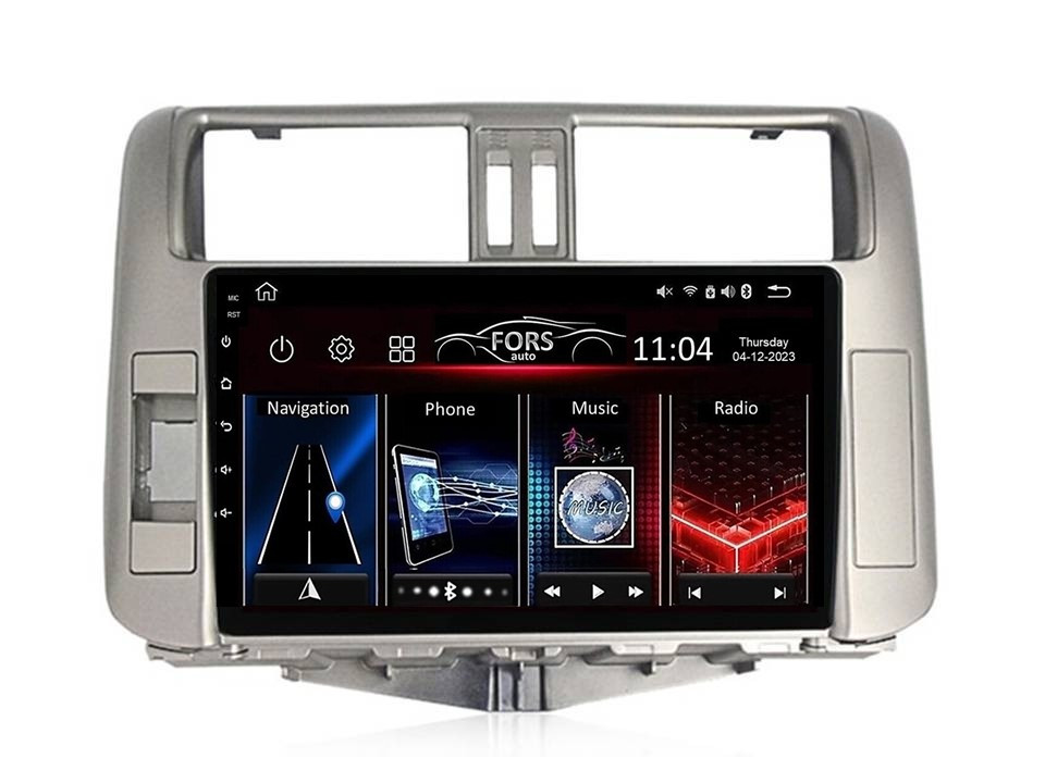 Штатна магнітола FORS.auto FS 1 LITE для Toyota Land Cruiser Prado 150 (1+32Gb, 9") 2009-2013, фото 1