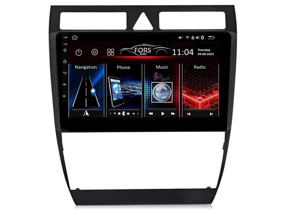 Штатна магнітола FORS.auto FS 1 LITE для Audi A6/S6 (1+32Gb, 9") 1997-2007, фото 1