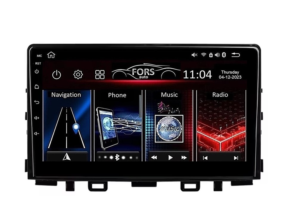 Штатна магнітола FORS.auto FS 1 LITE для Kia Rio (1+32Gb, 9") 2017-2019, фото 1