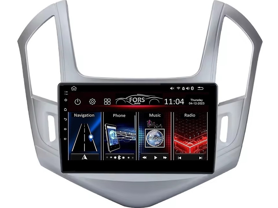 Штатна магнітола FORS.auto FS 1 LITE для Chevrolet Cruze (1+32Gb, 9", Silver) 2012-2015, фото 1