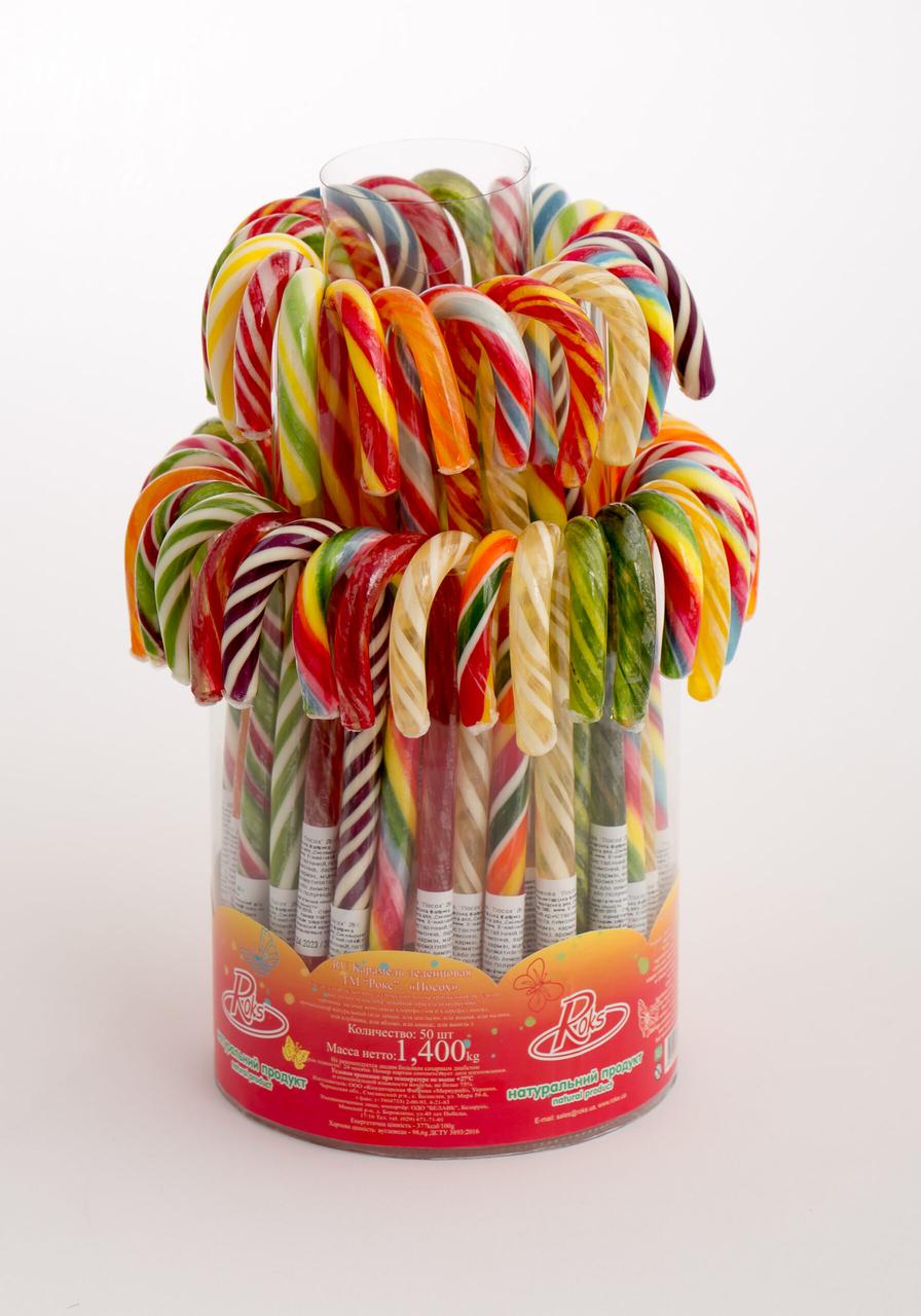 Льодяники Посох Roks 50 шт 28 гр, фото 1