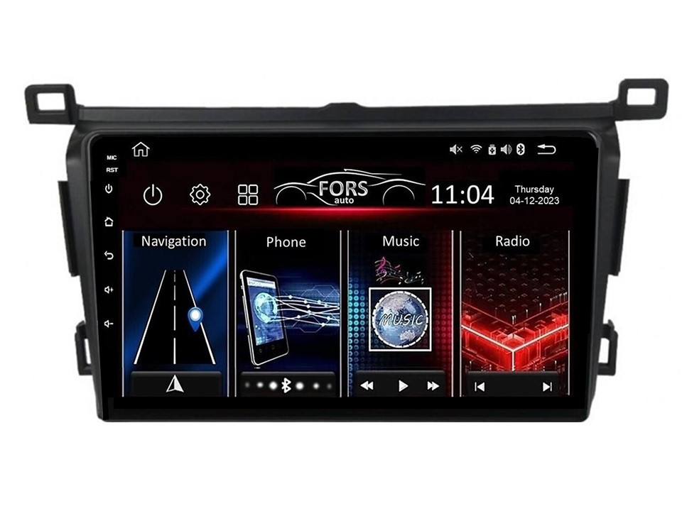 Штатна магнітола FORS.auto FS 1 LITE для Toyota RAV4 (1+32Gb, 9") 2013-2018, фото 1