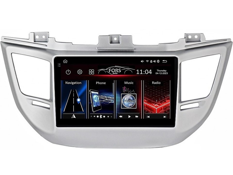 Штатна магнітола FORS.auto FS 4 PRO для Hyundai Tucson (4+64Gb, 9") 2015-2017, фото 1