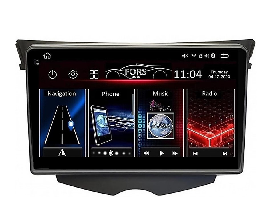 Штатна магнітола FORS.auto FS 6 MAX для Hyundai Veloster (6+128Gb, 9") 2011-2017, фото 1