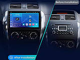 Штатна магнітола FORS.auto FS 1 LITE для Suzuki SX4 (1+32Gb, 9") 2006-2012, фото 2