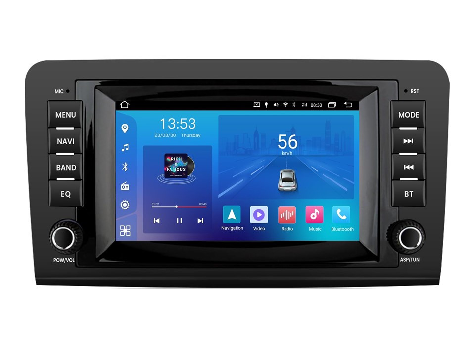Штатна магнітола FORS.auto FS 2 ULTRA для Mercedes-Benz ML-Class (2+32Gb, 7", CarPlay) 2005-2012, фото 1