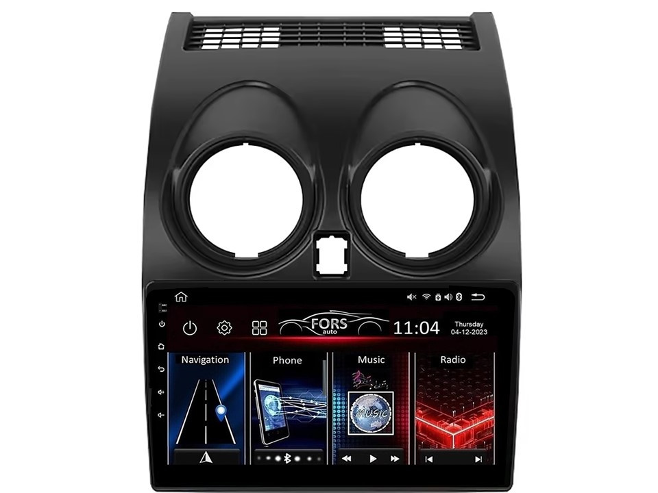 Штатна магнітола FORS.auto FS 1 LITE для Nissan Qashqai (1+32Gb, 9") 2008-2013, фото 1