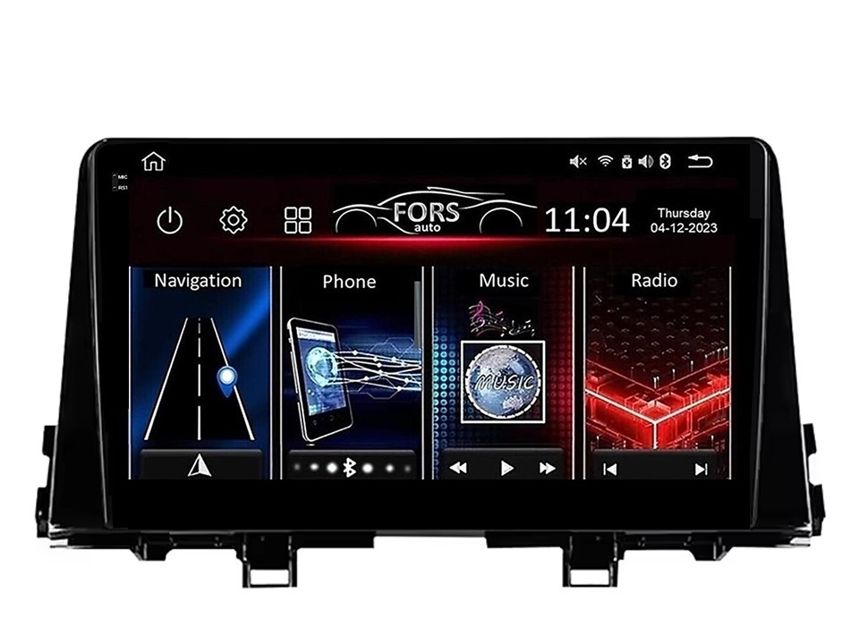 Штатна магнітола FORS.auto FS 6 MAX для Kia Morning (6+128Gb, 9") 2016+