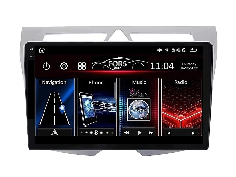 Штатна магнітола FORS.auto FS 4 PRO для Kia Morning/Picanto (4+64Gb, 9") 2008-2010