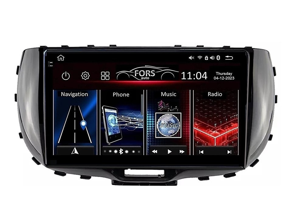Штатна магнітола FORS.auto FS 4 MAX для Kia Soul (4+32Gb, 9") 2019-2022