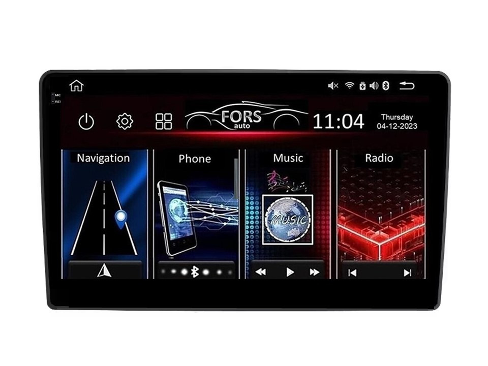 Штатна магнітола FORS.auto FS 4 MAX для Volkswagen Passat B5/B6 (4+32Gb, 9", black) 2004-2010