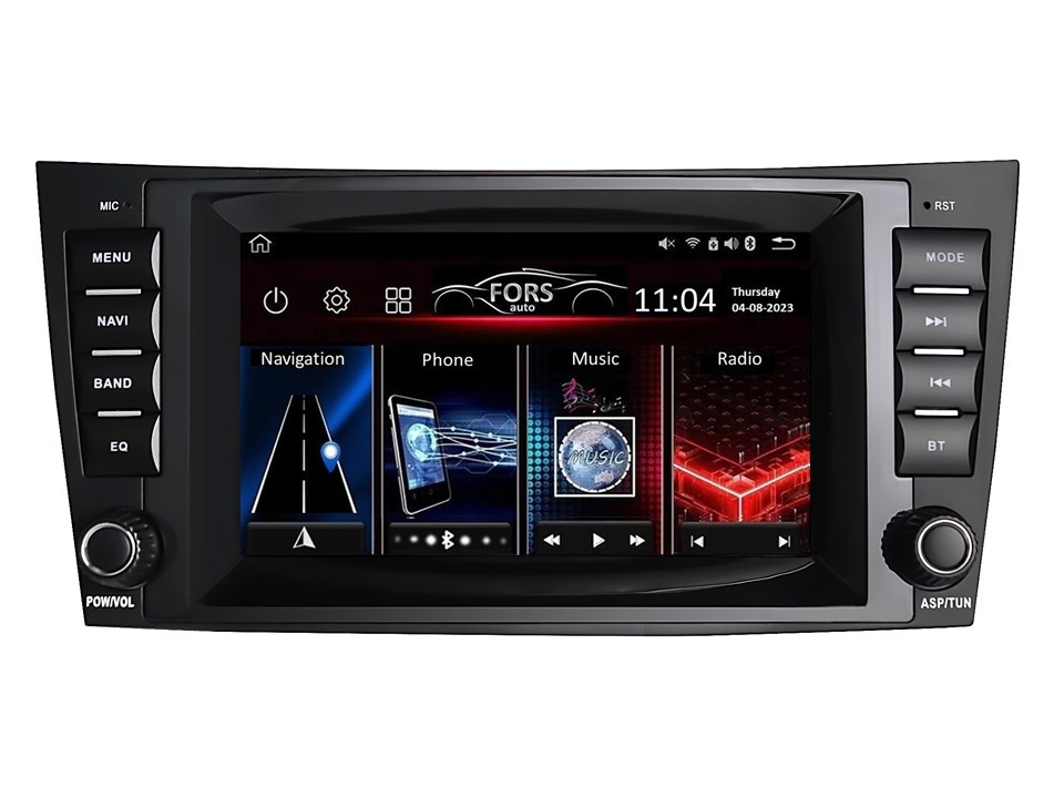 Штатна магнітола FORS.auto FS 2 PRO для Mercedes-Benz W211 (7", 2+32Gb, CarPlay) 2002-2009