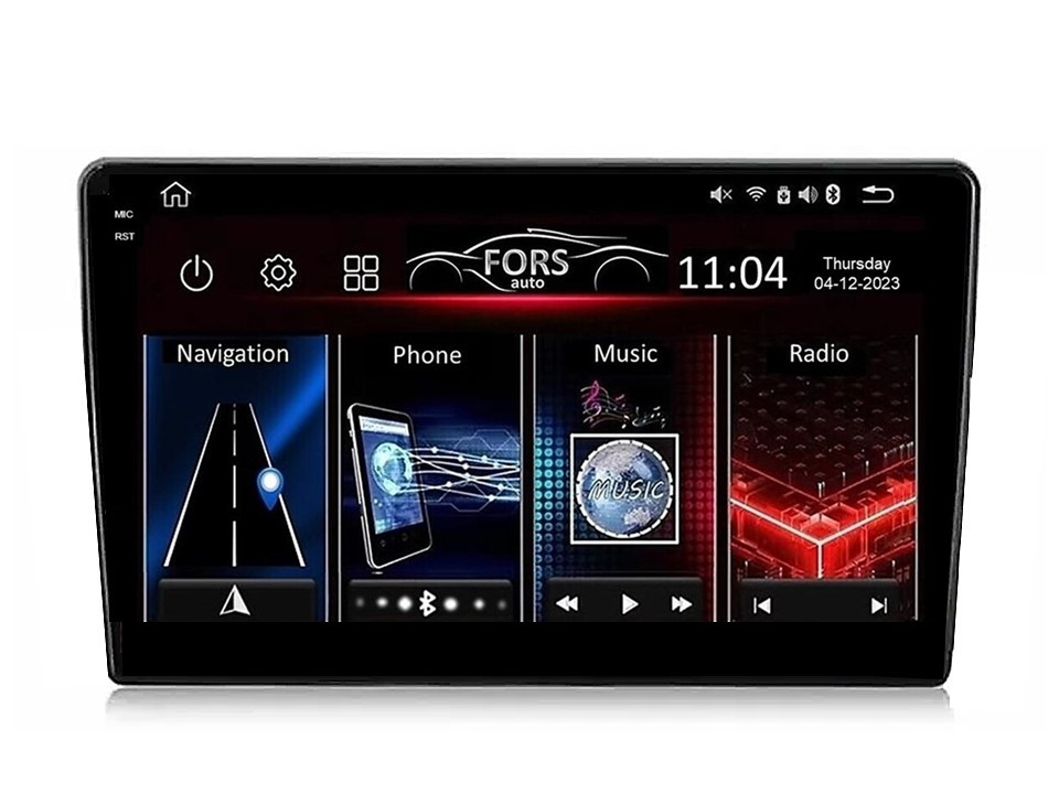Штатна магнітола FORS.auto FS 6 MAX для Toyota Yaris (6+128Gb, 10") 2006-2009