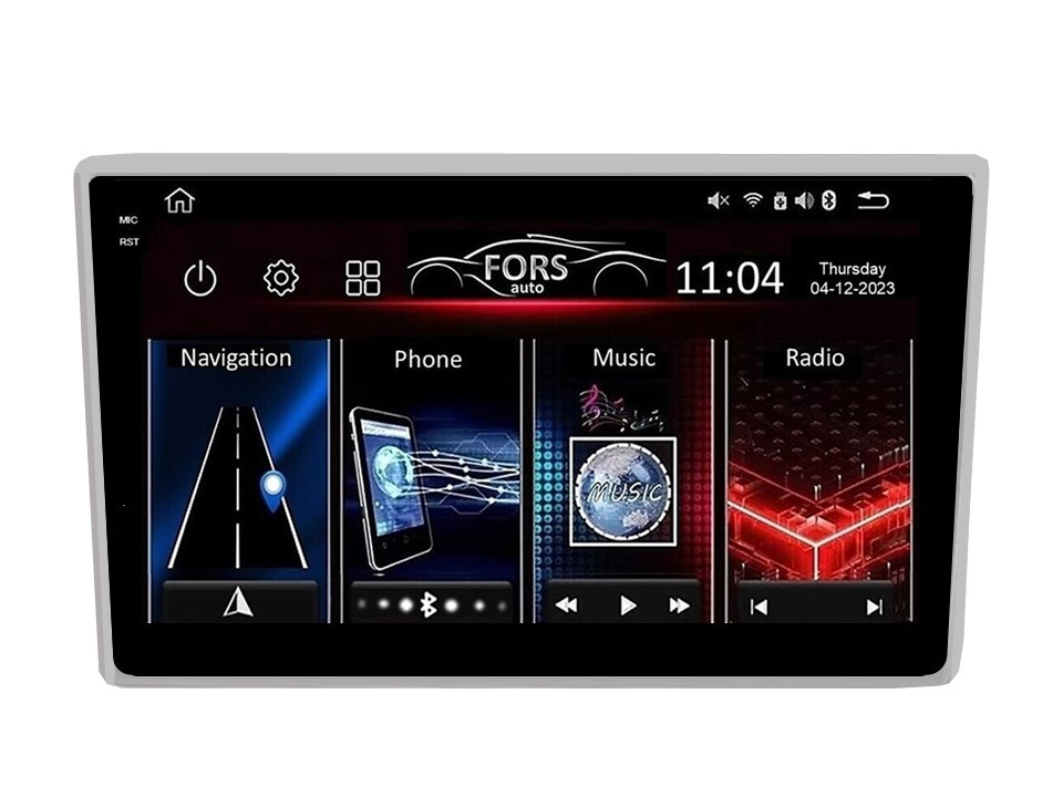 Штатна магнітола FORS.auto FS 6 MAX для Toyota Yaris (6+128Gb, 10", silver) 2006-2009