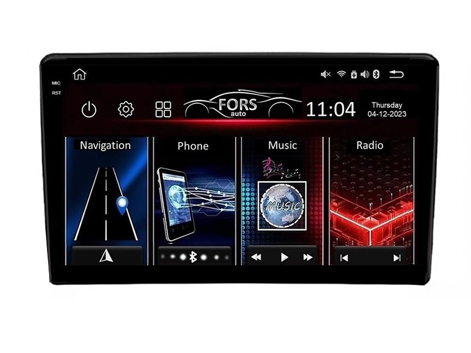 Штатна магнітола FORS.auto FS 6 MAX для Jeep Grand Cherokee (6+128Gb, 10") 2005+