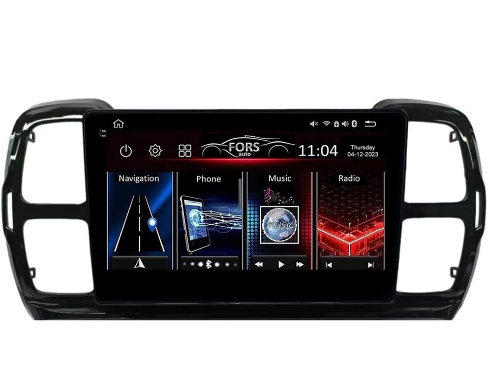 Штатна магнітола FORS.auto FS 4 PRO для Citroen C5 Aircross (4+64Gb, 9") 2017-2021